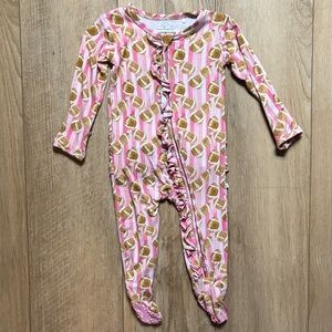 Pink and Gold Kids One Piece